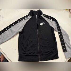 Nike BOYS Black and Gray Track Jacket